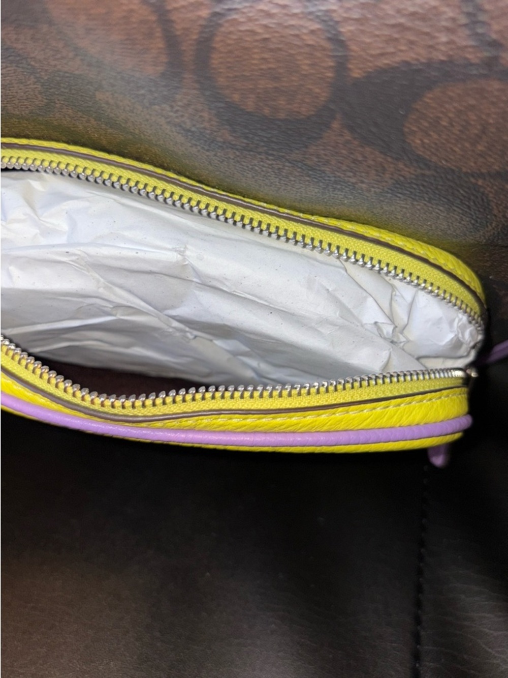 Coach Mini Backpack with keychain backpack - Yellow, Purple, Brown, Orange - Picture 8 of 10